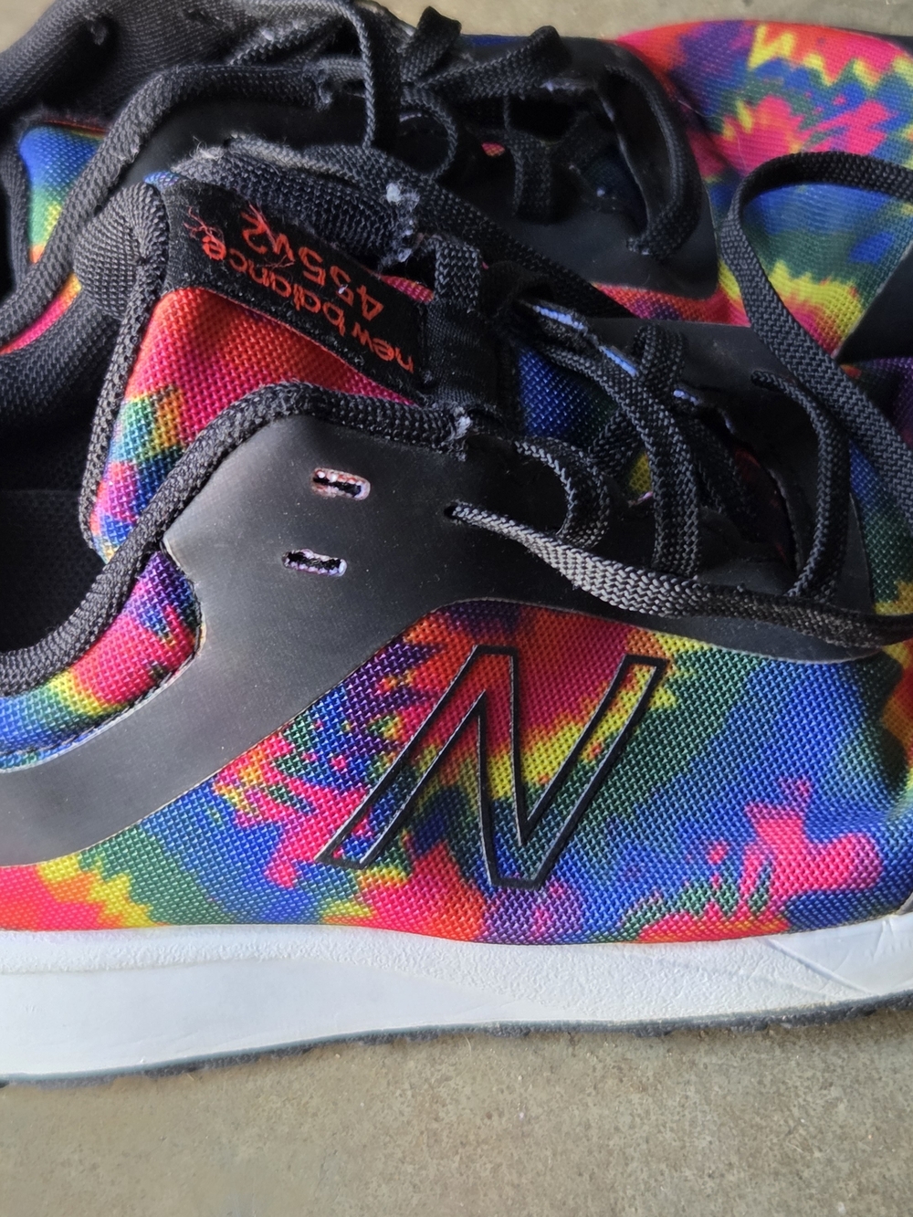 New Balance Kids' Multicolor Tie-Dye Sneakers - Vibrant Pink/Blue/Yellow